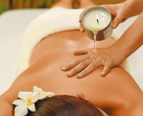 Aroma-Massage mit der Massagekerze